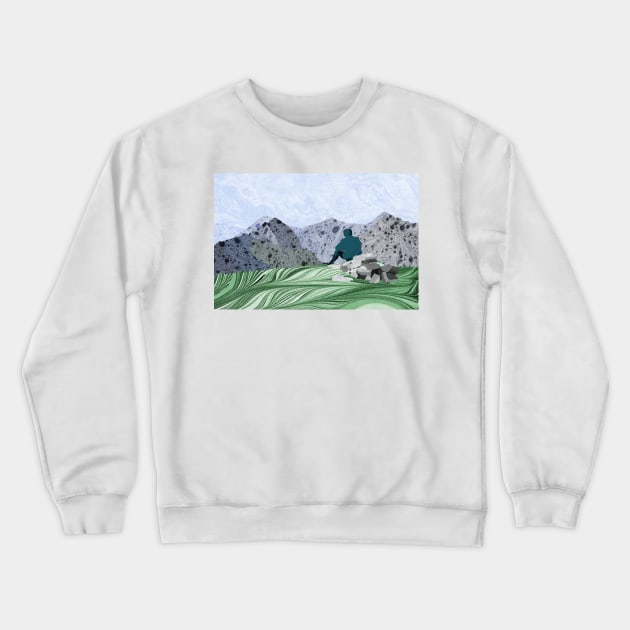 Highland Peaks: The 5 Sisters of Kintail Crewneck Sweatshirt by MarbleCloud